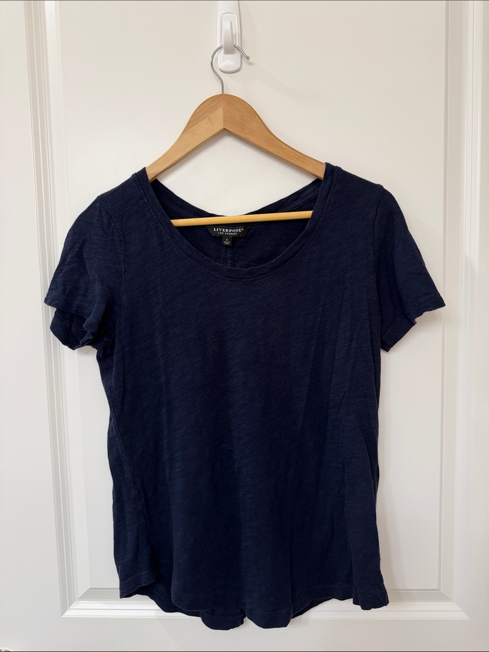 Liverpool Short Sleeve Tee in Blue Size Small